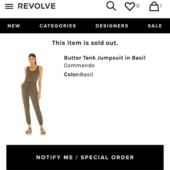 Commando Butter Tank Lounge Jumpsuit in Basil - Picture 2 of 4